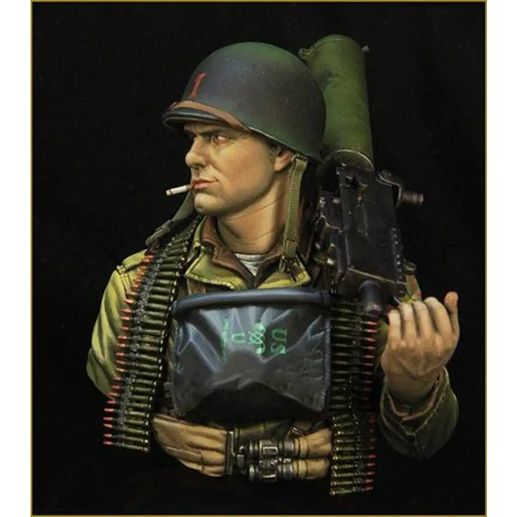 1/10 BUST Resin Model Kit US Paratrooper Soldier Normandy Landing WW2 Unpainted - Model-Fan-Store