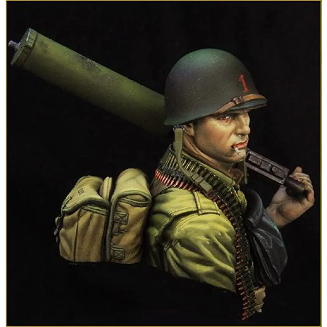 1/10 BUST Resin Model Kit US Paratrooper Soldier Normandy Landing WW2 Unpainted - Model-Fan-Store