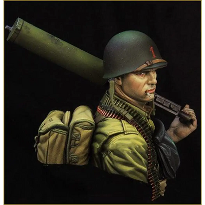 1/10 BUST Resin Model Kit US Paratrooper Soldier Normandy Landing WW2 Unpainted - Model-Fan-Store