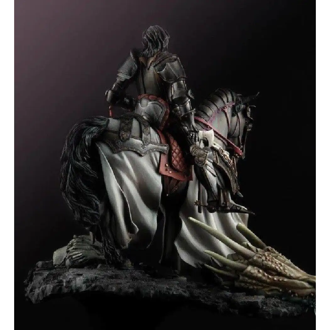 1/24 Resin Model Kit Saint George Medieval Knight Horseman Rider with base Unpainted - Model-Fan-Store