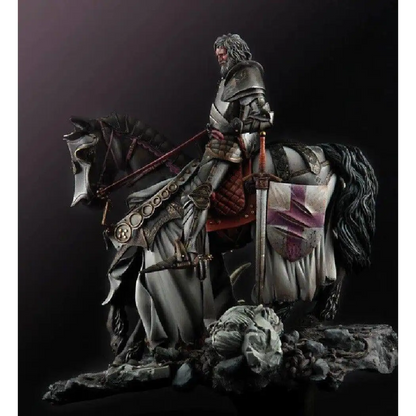 1/24 Resin Model Kit Saint George Medieval Knight Horseman Rider with base Unpainted - Model-Fan-Store