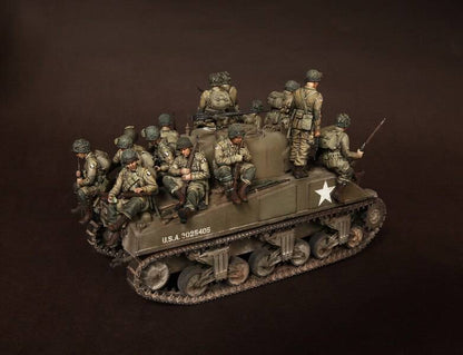 1/35 14pcs Figures Resin Model Kit US Army 101st Airborne Division WW2 Unpainted - Model-Fan-Store