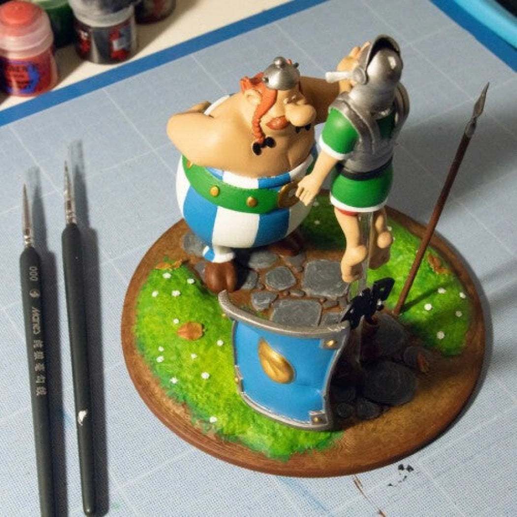 Digital STL Obelix baffe un romain Diorama