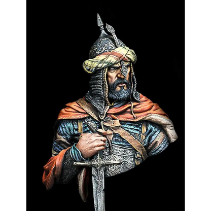 1/10 BUST Resin Model Kit Arabian Medieval Knight Saladin Warrior Unpainted - Model-Fan-Store