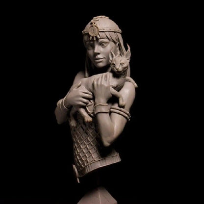 1/10 BUST Resin Model Kit Beautiful Girl Woman Egyptian Princess Unpainted - Model-Fan-Store