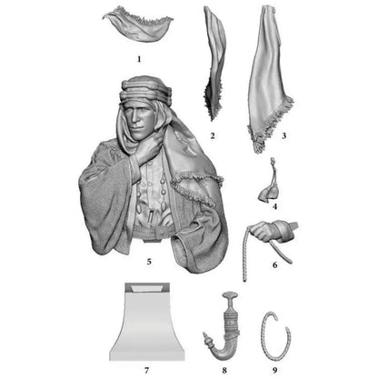 1/10 BUST Resin Model Kit British Archeologist WW2 Unpainted - Model-Fan-Store