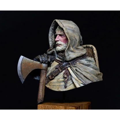 1/10 BUST Resin Model Kit Medieval European Knight Warrior Unpainted - Model-Fan-Store