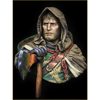 1/10 BUST Resin Model Kit Medieval European Knight Warrior Unpainted - Model-Fan-Store