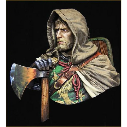 1/10 BUST Resin Model Kit Medieval European Knight Warrior Unpainted - Model-Fan-Store