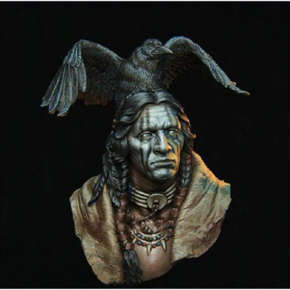 1/10 BUST Resin Model Kit Native American Indian Witch Doctor Unpainted - Model-Fan-Store