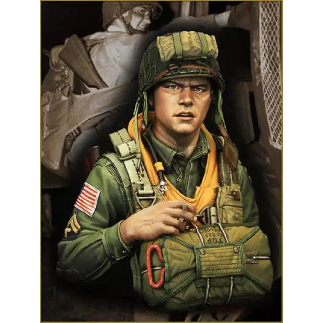 1/10 BUST Resin Model Kit US Army Soldier 101st Airborne WW2 Unpainted - Model-Fan-Store