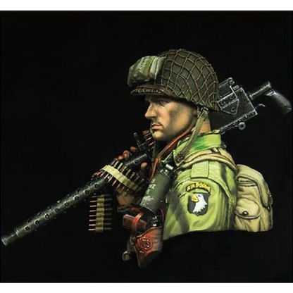 1/10 BUST Resin Model Kit US Army Soldier 101st Airborne WW2 Unpainted - Model-Fan-Store