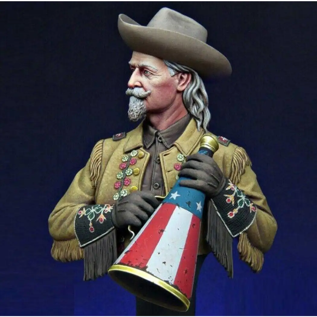 1/12 BUST Resin Model Kit American Civil War Bison Hunter Showman Unpainted - Model-Fan-Store