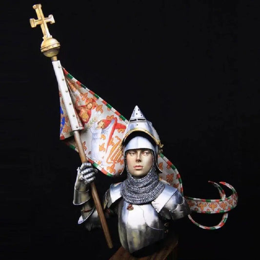 1/12 BUST Resin Model Kit Medieval Knight Jeanne d’Arc Unpainted - Model-Fan-Store