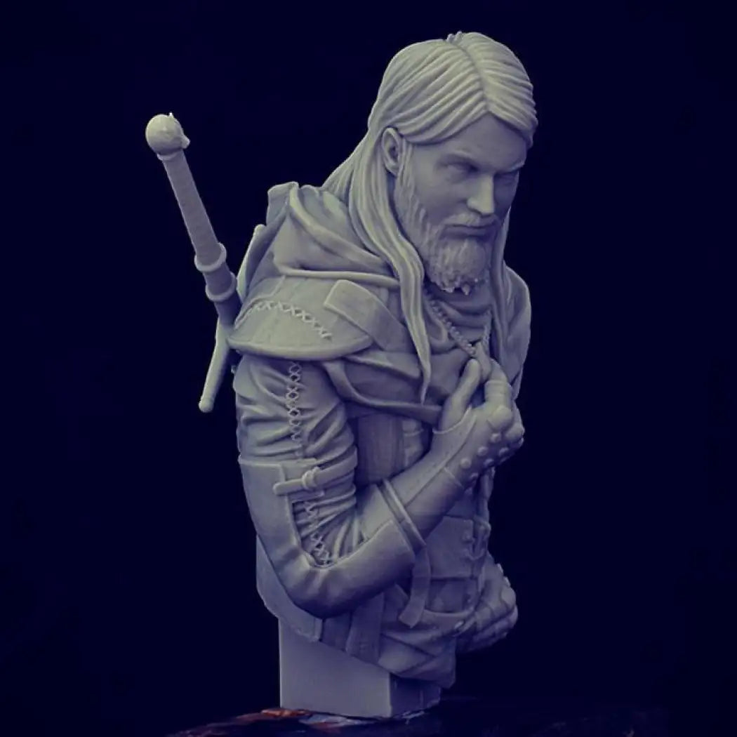 1/12 BUST Resin Model Kit Wanderer White Butcher Witch Killer Biker Unpainted - Model-Fan-Store