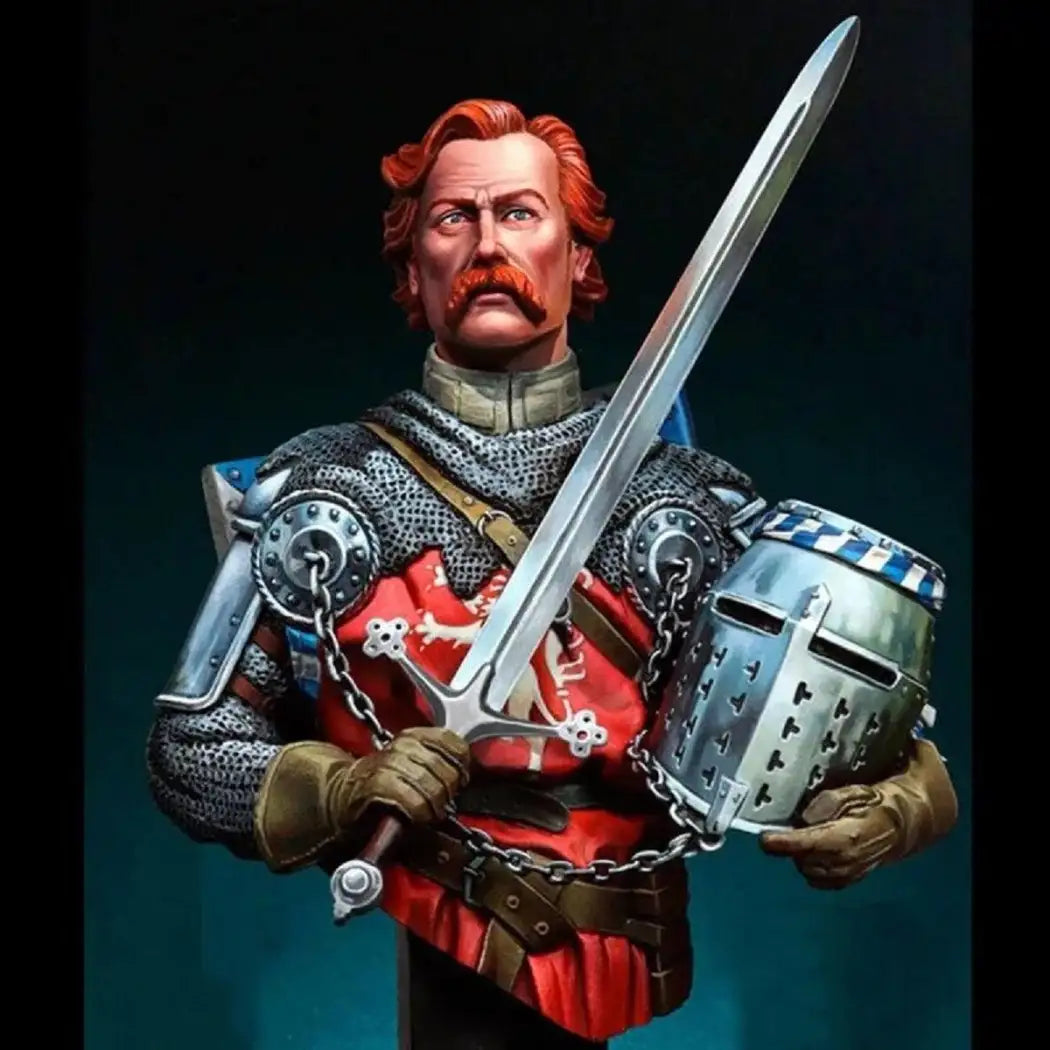 1/12 BUST Resin Model Kit Scottish Medieval Knight Warrior Unpainted - Model-Fan-Store