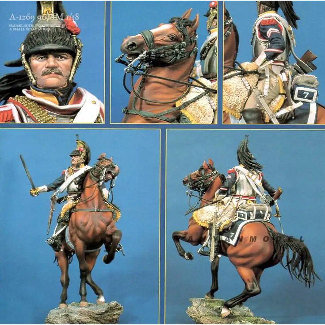 Figurine à Peindre – Métal Modèles – Canonnier Artillerie à Cheval – 54 Mm – Neuf