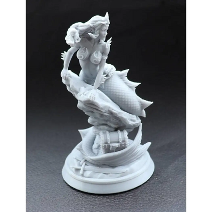 1/18 Resin Model Kit Beautiful Girl Mermaid Naga Fantasy Unpainted - Model-Fan-Store