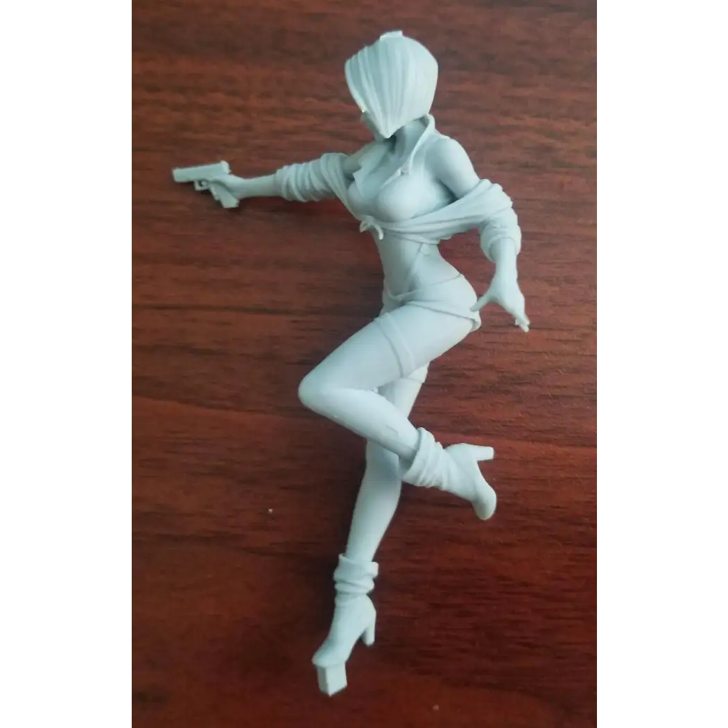 1/18 100mm 3D Print Model Kit Beautiful Girl Outlaw Shooter Unpainted - Model-Fan-Store