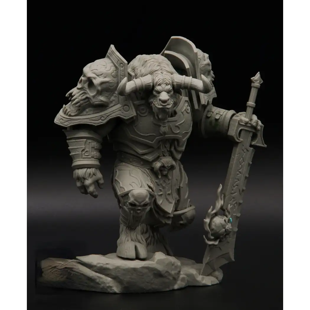 1/18 3D Print Model Kit Warrior Tauren Warcraft Unpainted - Model-Fan-Store