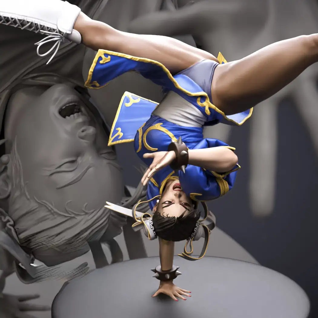 1/24 3D Print Model Kit Beautiful Girl Fighter Unpainted - Model-Fan-Store