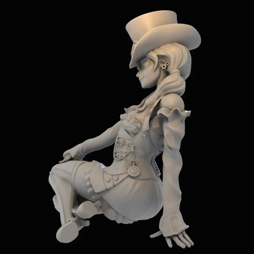 1/24 3D Print Steampunk Model Kit Beautiful Girl Leprechaun Unpainted - Model-Fan-Store