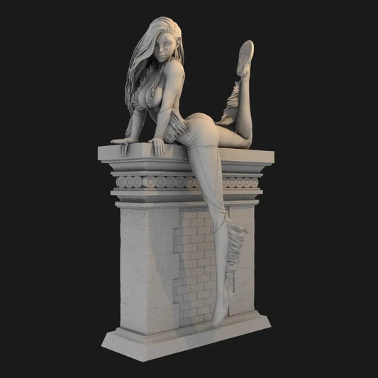 1/24 3D Print Superhero Model Kit Beautiful Girl Unpainted - Model-Fan-Store
