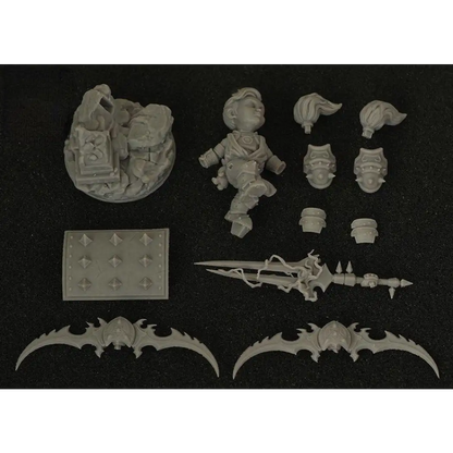 1/24 70mm Resin Model Kit Dwarf Azzinoth Warglaive Warcraft Unpainted - Model-Fan-Store