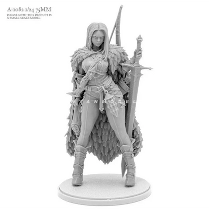 1/24 75mm Resin Model Kit Beautiful Girl Barbarian Unpainted - Model-Fan-Store