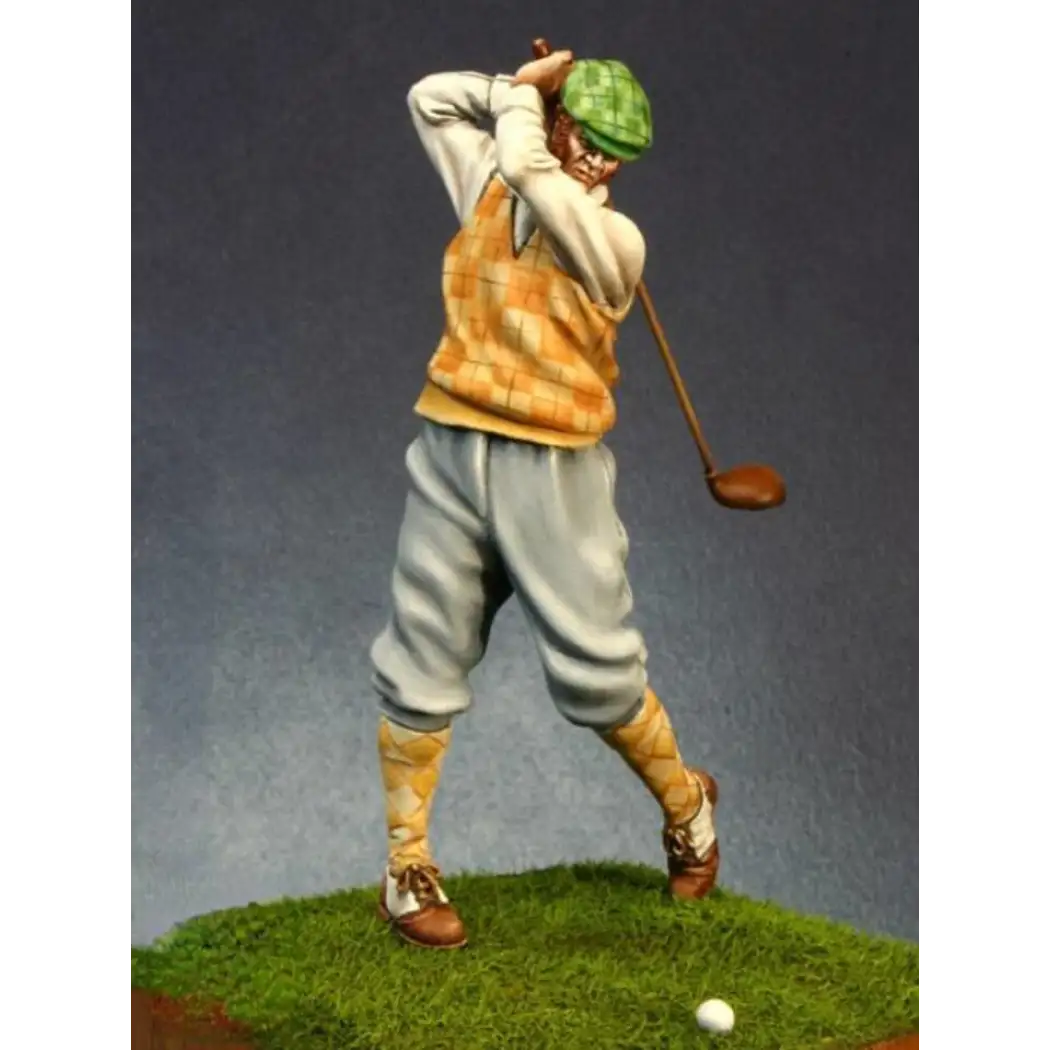 1/24 75mm Resin Model Kit Golf Player Professional Unpainted - Model-Fan-Store