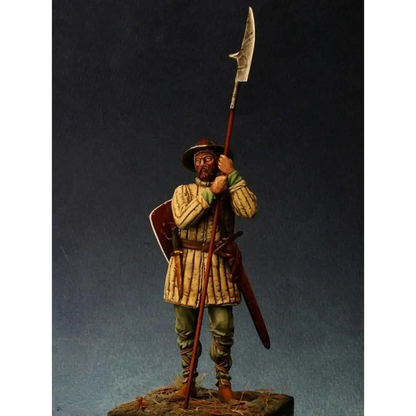 1/24 75mm Resin Model Kit Medieval Guard Warrior Unpainted - Model-Fan-Store