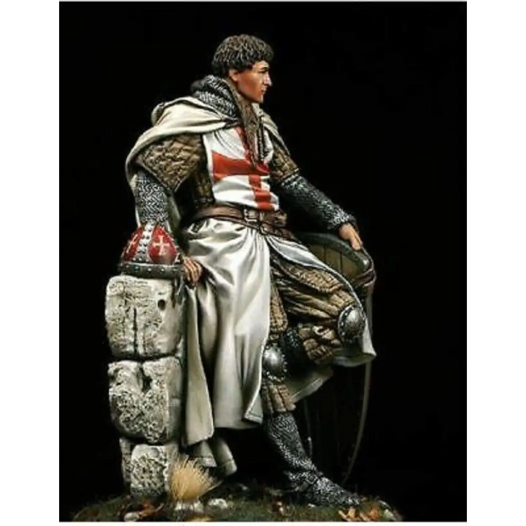 1/24 75mm Resin Model Kit Warrior Livonian Knight XIII Century Unpainted - Model-Fan-Store