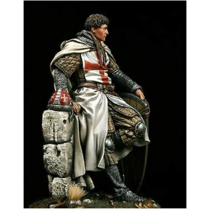 1/24 75mm Resin Model Kit Warrior Livonian Knight XIII Century Unpainted - Model-Fan-Store