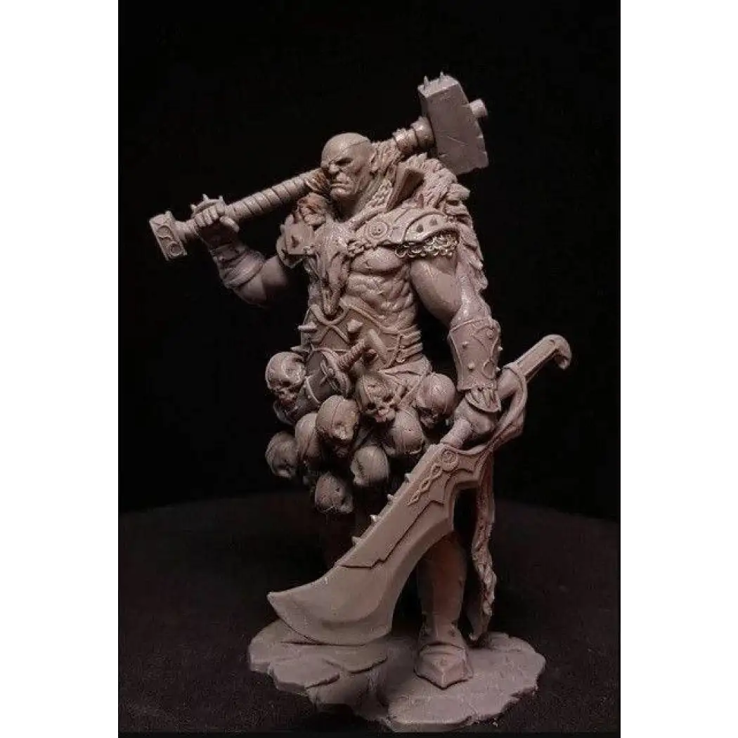 1/24 75mm Resin Plastic Kit Model Orc Barbarian WOW Fantasy Unpainted - Model-Fan-Store