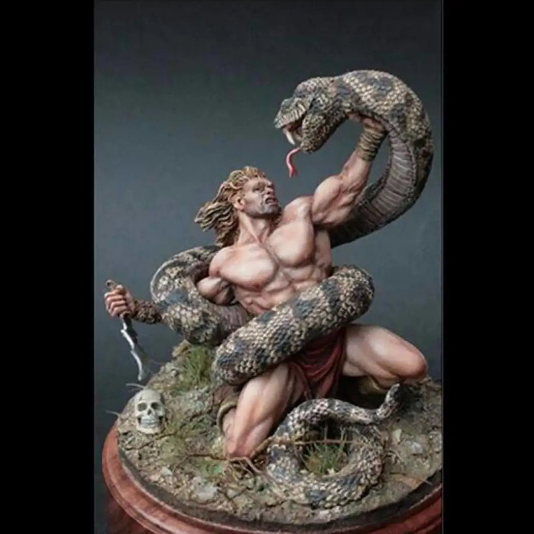 1/24 Resin Model Kit Warrior Hercules and Serpent Fantasy Unpainted - Model-Fan-Store