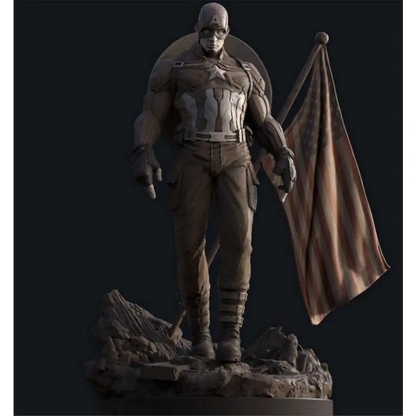 1/24 Resin Superhero Model Kit Captain America Unpainted - Model-Fan-Store