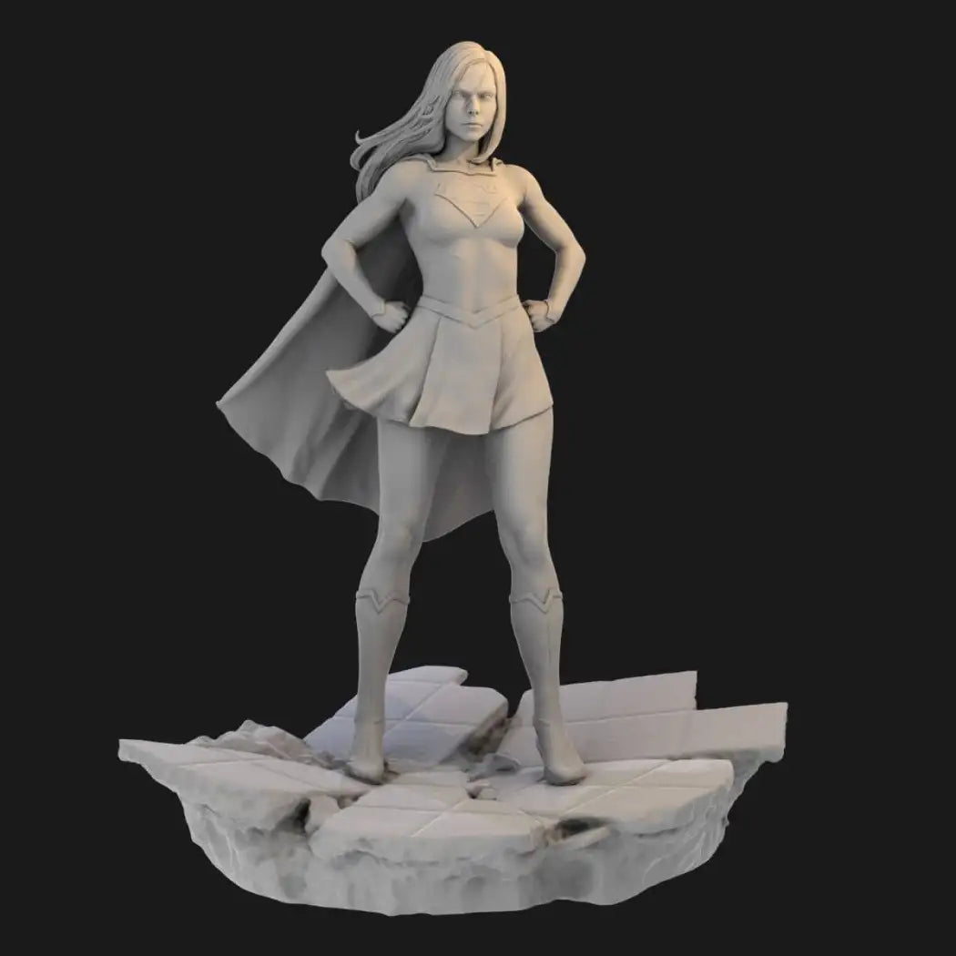 Unpainted Model Kit 1/24 Resin Superhero Model Kit Flying Heroine Beautiful Girl Unpainted ...