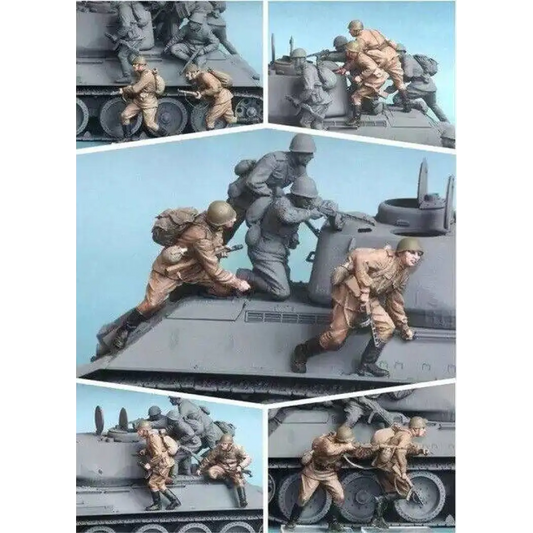 1/35 10pcs Resin Model Kit Soviet Soldiers WW2 Unpainted - Model-Fan-Store