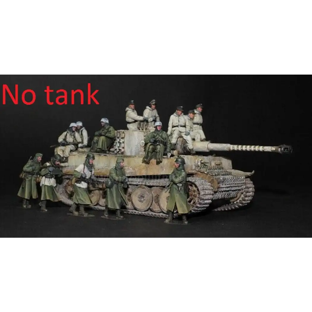 1/35 14pcs Resin Model Kit German Soldiers Tank Raiders WW2 Unpainted - Model-Fan-Store
