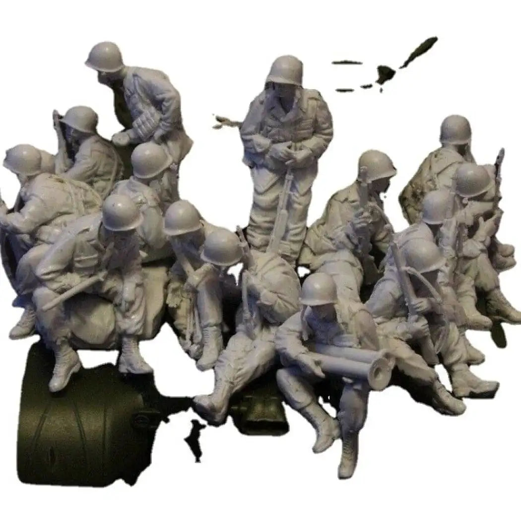 1/35 15pcs Resin Model Kit US Army Soldiers Normandy WW2 Unpainted - Model-Fan-Store