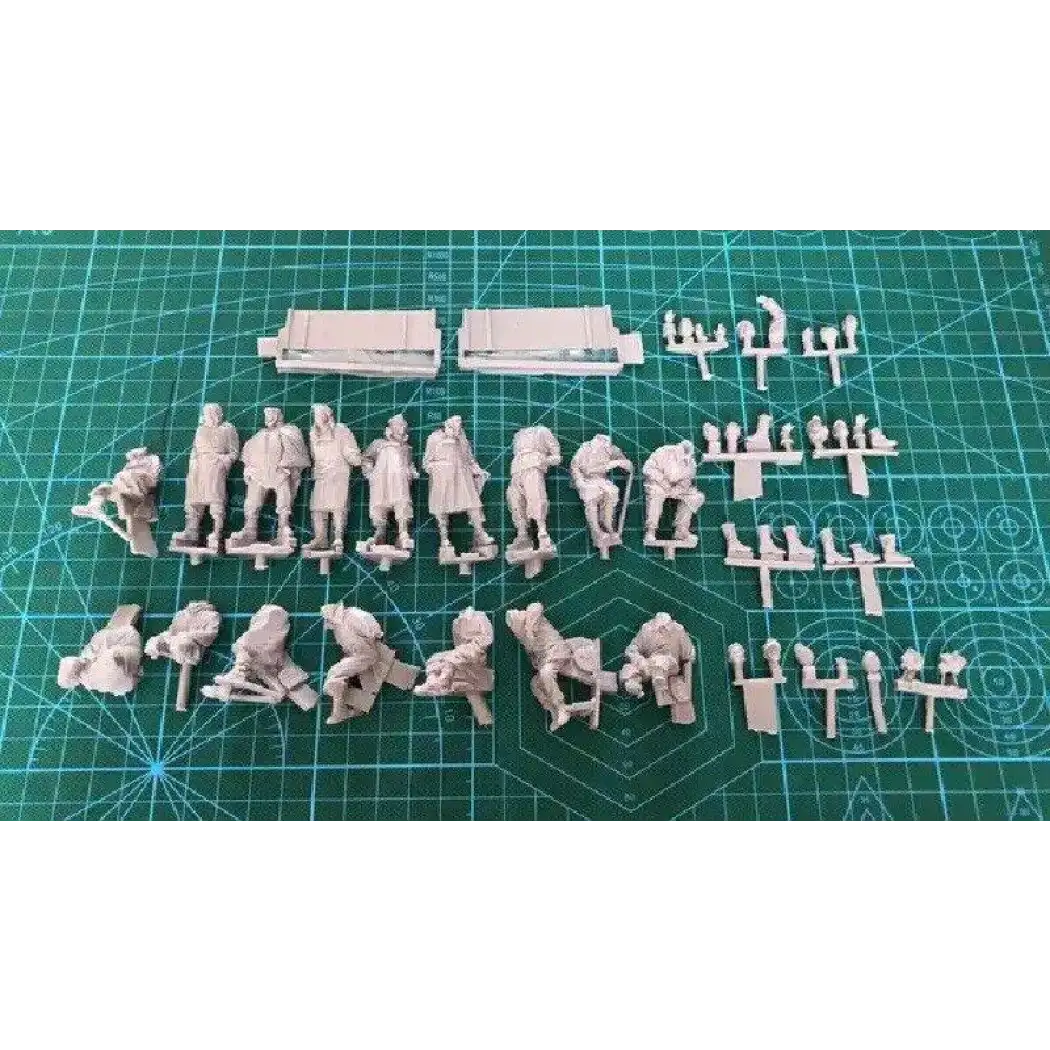 1/35 16pcs Resin Model Kit German Soldiers Surrender no car WW2 Unpainted - Model-Fan-Store