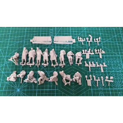 1/35 16pcs Resin Model Kit German Soldiers Surrender no car WW2 Unpainted - Model-Fan-Store