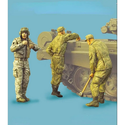 1/35 3pcs Resin Model Kit Russian Soldiers Unpainted - Model-Fan-Store