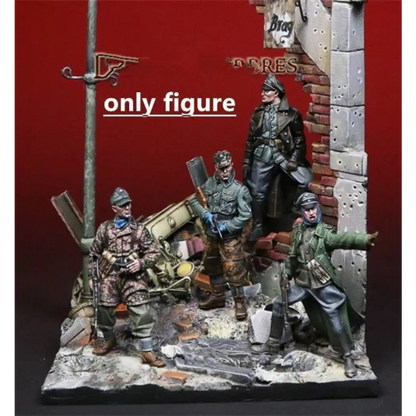 1/35 4pcs Resin Model Kit German Soldiers Infantry no base WW2 Unpainted - Model-Fan-Store