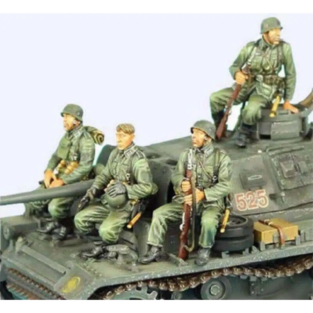 1/35 4pcs Resin Model Kit German Soldiers Infantry (no tank) WW2 Unpainted - Model-Fan-Store