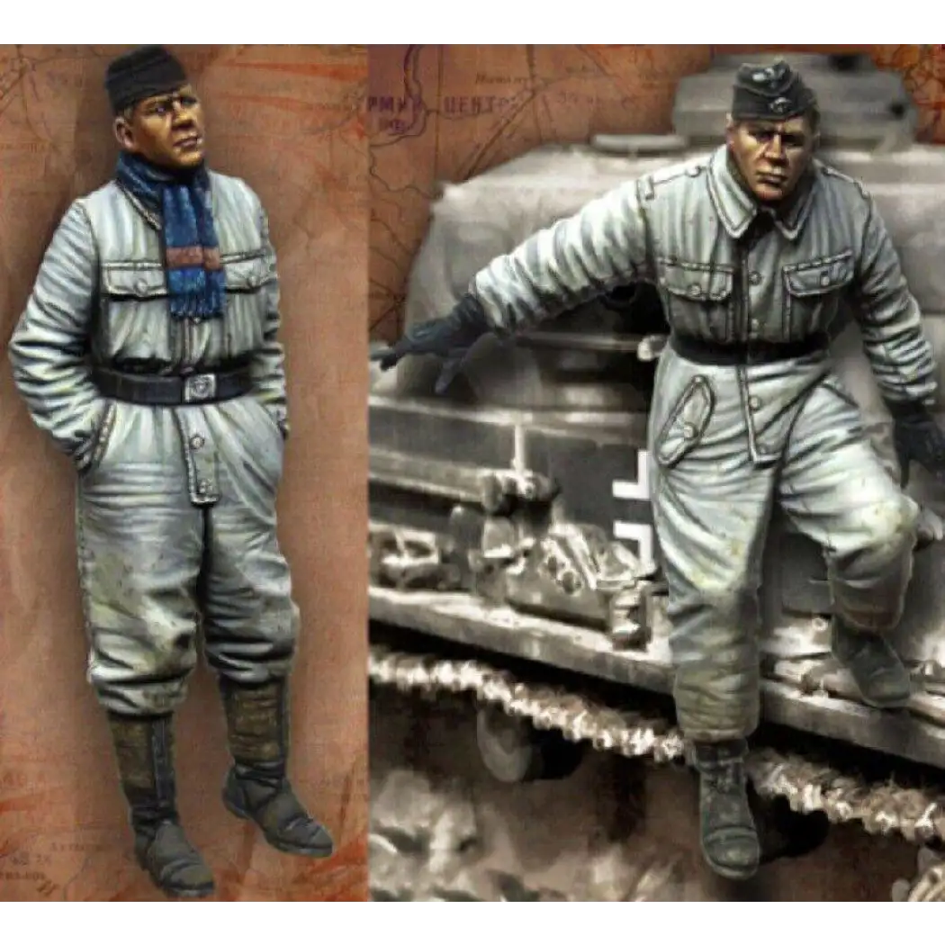 1/35 4pcs Resin Model Kit German Soldiers Tank Crew (no tank) WW2 Unpainted - Model-Fan-Store