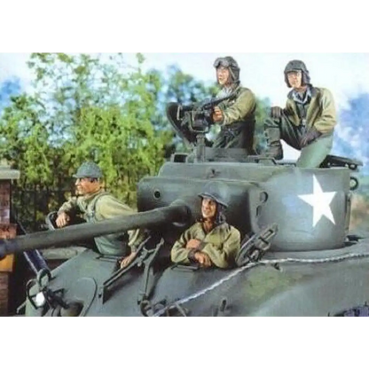 1/35 4pcs Resin Model Kit US Army Sherman Tank Crew WW2 Unpainted - Model-Fan-Store