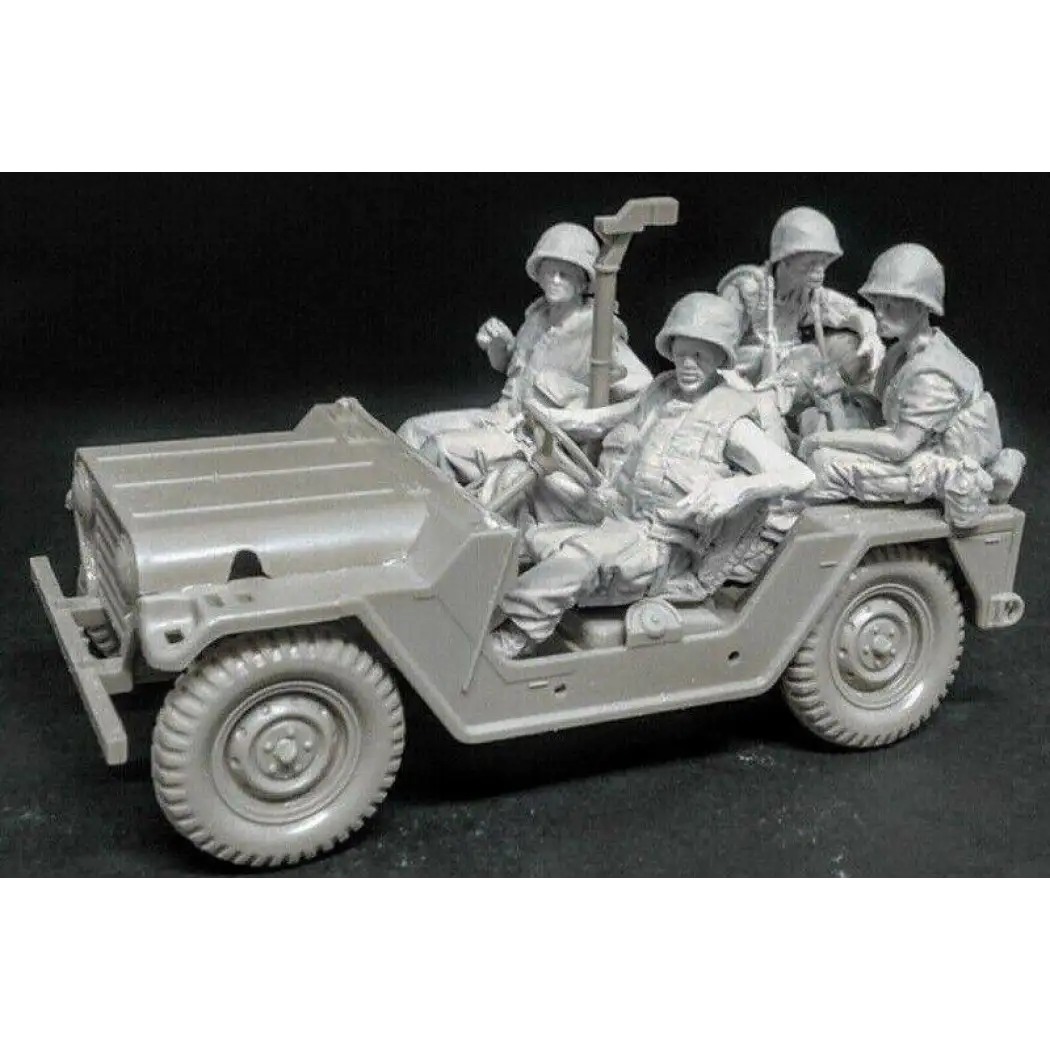 1/35 4pcs Resin Model Kit Vietnam War US Marines (no car) Unpainted - Model-Fan-Store