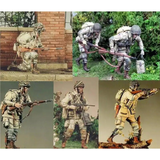 1/35 6pcs/set Resin Model Kit US Soldiers Infantry WW2 Unpainted - Model-Fan-Store