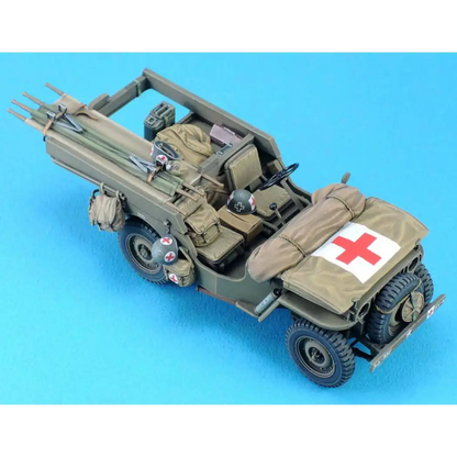 1/35 Resin Model Kit American Willys Ambulance Jeep Conversion (no car) Unpainted - Model-Fan-Store